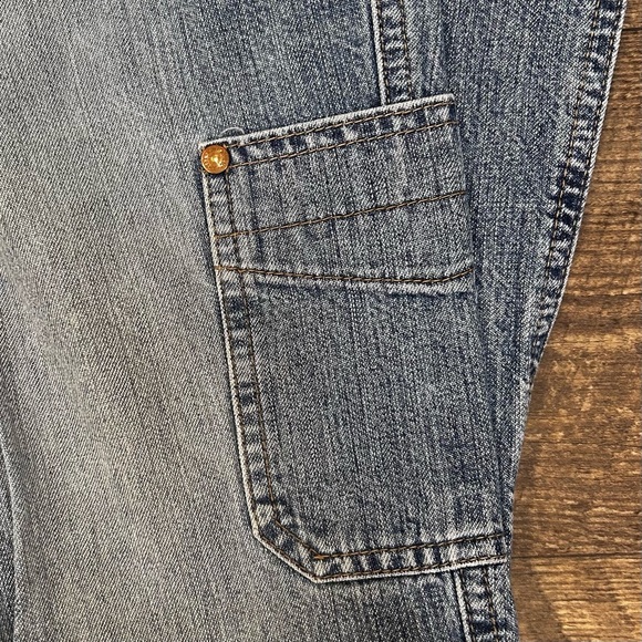 Vintage Y2K HYDRAULIC Retro Wide Leg Low Rise Women’s Jeans 7/8 30 Waist - Picture 6 of 7